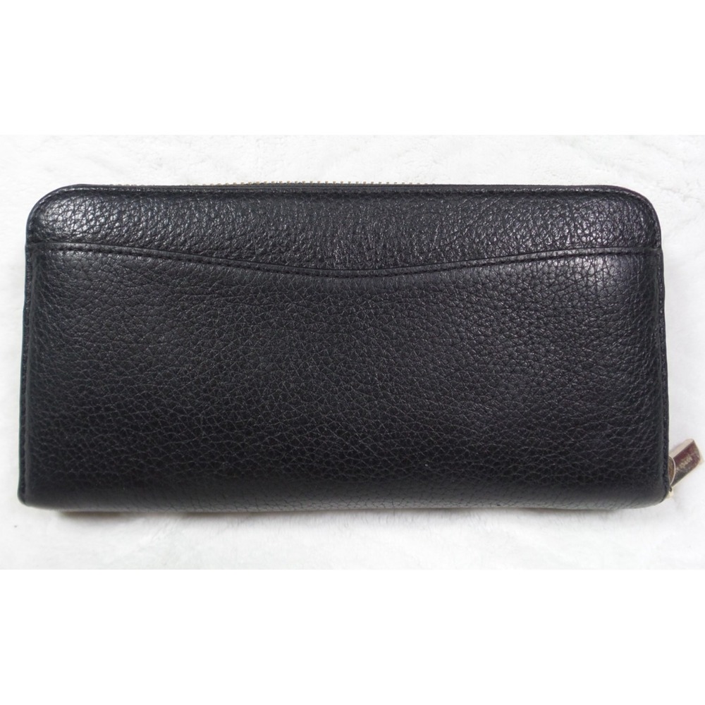 Kate Spade New York Leila Large Continental Wallet Black Zip Around Leather - Picture 3 of 7